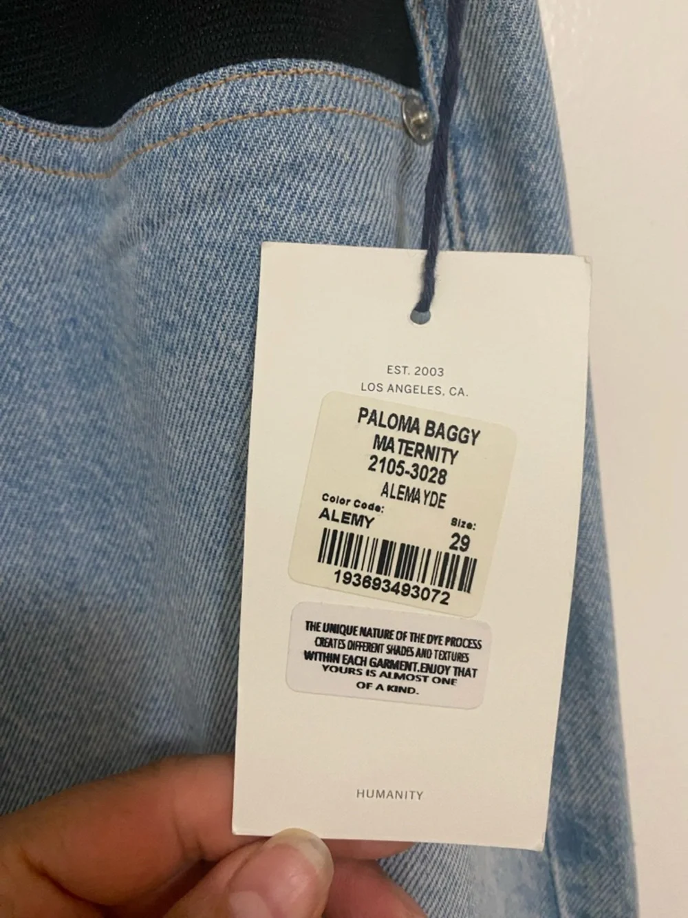 Citizens Of Humanity Paloma Baggy Maternity Jeans in Alemy Color